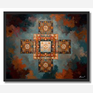 CELESTIAL RITUAL CROSS - FRAMED