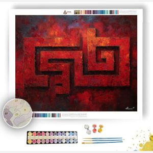 CRIMSON GLYPH - Paint by Numbers Full Kit