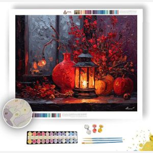 CRIMSON LANTERN - Paint by Numbers Full Kit