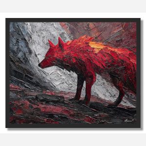 CRIMSON MANE - FRAMED