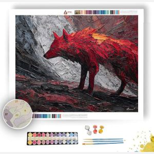 CRIMSON MANE - Paint by Numbers Full Kit