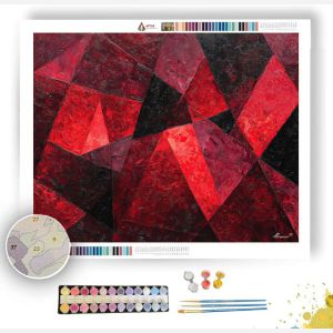 CRIMSON PATTERN - Paint by Numbers Full Kit