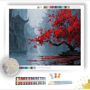 CRIMSON TREE CROWN - Paint by Numbers Full Kit