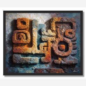 ECHOING GLYPH 1 - FRAMED