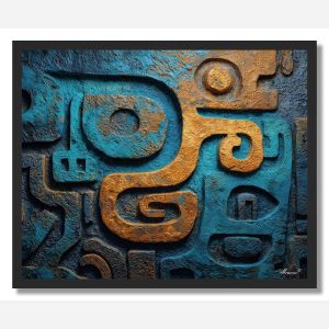 ECHOING GLYPH 2 - FRAMED