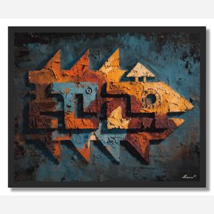 FERAL GLYPH 1 - FRAMED
