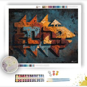 FERAL GLYPH 1 - Paint by Numbers Full Kit