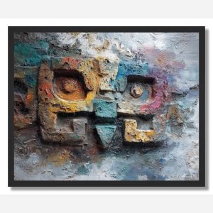 FERAL GLYPH 4 - FRAMED