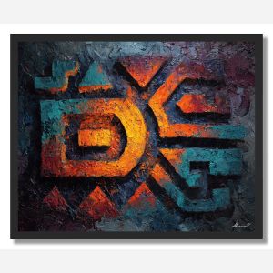 HIDDEN GLYPH 2 - FRAMED