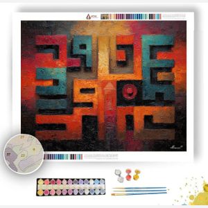 HOLLOW GLYPH 1 - Paint by Numbers Full Kit