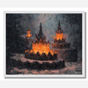 MOLTEN CROWN 1 - FRAMED