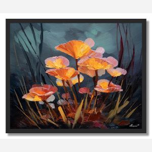 OBSIDIAN BLOOM 2 - FRAMED