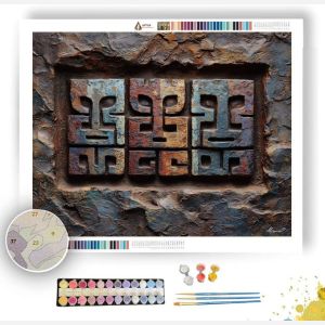 SACRED GLYPH 1 - Paint by Numbers Full Kit