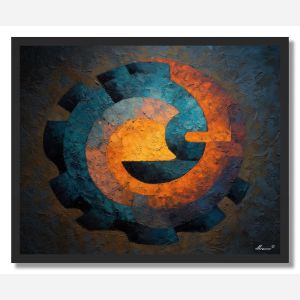 SILENT GLYPH 1 - FRAMED
