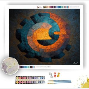 SILENT GLYPH 1 - Paint by Numbers Full Kit