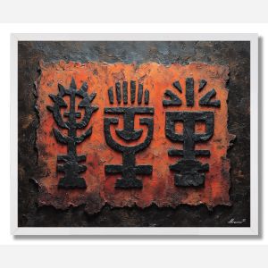 SILENT GLYPH 2 - FRAMED