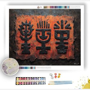 SILENT GLYPH 2 - Paint by Numbers Full Kit