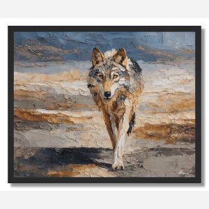 WOLF AMBER MANE - FRAMED