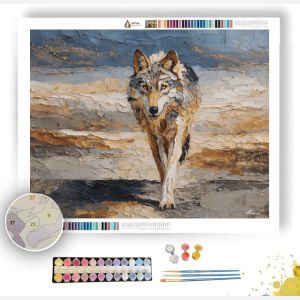 WOLF AMBER MANE - Paint by Numbers Full Kit