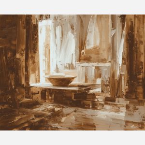 renaissance, geometry, anatomy, chalk, codex, proportion, study, spiral, draft, sepia, palette knife, oil painting, impasto, texture, expressive, layered paint, dynamic light, atmospheric, color depth, art