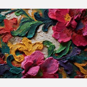 ornament, festival, pattern, color, temple, textile, warm, rhythm, culture, detail, palette knife, oil painting, impasto, texture, expressive, layered paint, dynamic light, atmospheric, color depth, art