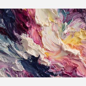 sculpture, marble, anatomy, chiaroscuro, form, muscle, monument, tension, gesture, light, palette knife, oil painting, impasto, texture, expressive, layered paint, dynamic light, atmospheric, color depth, art