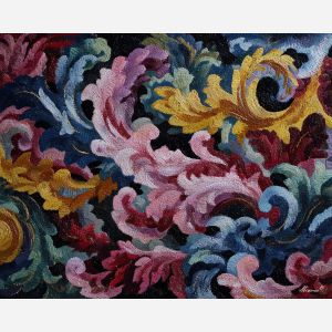 ornament, festival, pattern, color, temple, textile, warm, rhythm, culture, detail, palette knife, oil painting, impasto, texture, expressive, layered paint, dynamic light, atmospheric, color depth, art