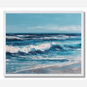 WIND HORIZON BLUE - FRAMED