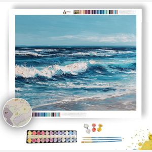 WIND HORIZON BLUE - Paint by Numbers Full Kit