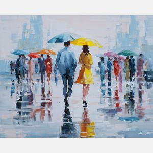 together, common, shared, joined, single, bond, circle, linked, whole, union, palette knife, oil painting, impasto, texture, layered paint, expressive surface, color depth, atmospheric, visual mood, art