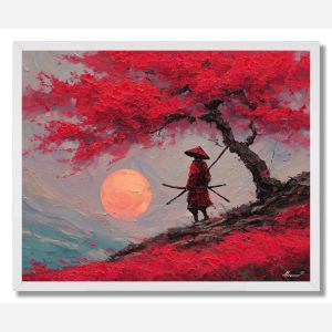 WIND CRIMSON - FRAMED