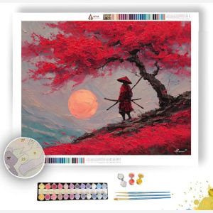 WIND CRIMSON - Paint by Numbers Full Kit