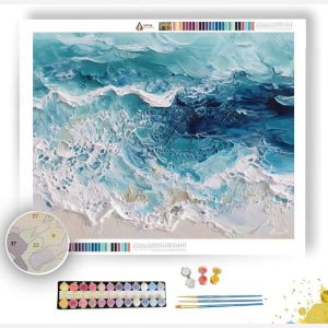 BLUE SEA FOAM - Paint by Numbers Full Kit