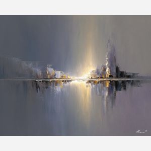 quiet, still, soft, open, bare, calm, silent, clean, light, simple, palette knife, oil painting, impasto, texture, layered paint, expressive surface, color depth, atmospheric, visual mood, art