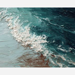 soft, clear, slow, drift, glow, wave, quiet, light, fluid, tender, palette knife, oil painting, impasto, texture, layered paint, expressive surface, color depth, atmospheric, visual mood, art