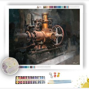 COPPER ENGINE VALVE - Paint by Numbers Full Kit