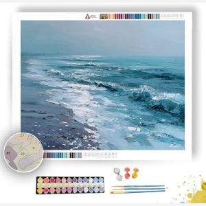 SALT BLUE SHORE - Paint by Numbers Full Kit