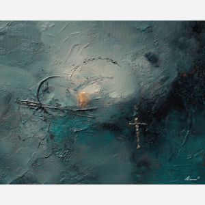 ink, marked, line, skin, symbol, trace, memory, signal, flow, echo, palette knife, oil painting, impasto, texture, layered paint, expressive surface, color depth, atmospheric, visual mood, art