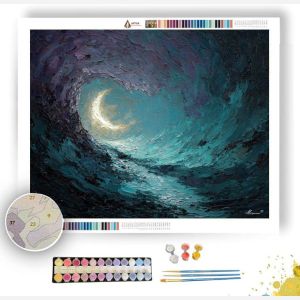 WAVE DEPTH MOON - Paint by Numbers Full Kit