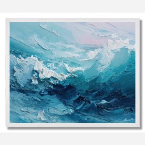 WAVE BLUE - FRAMED