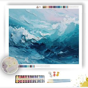 WAVE BLUE - Paint by Numbers Full Kit