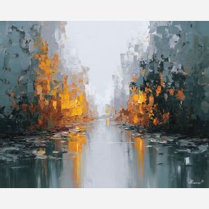 together, common, shared, joined, single, bond, circle, linked, whole, union, palette knife, oil painting, impasto, texture, layered paint, expressive surface, color depth, atmospheric, visual mood, art