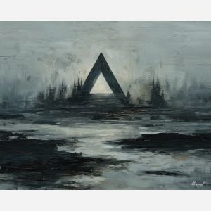 ink, marked, line, skin, symbol, trace, memory, signal, flow, echo, palette knife, oil painting, impasto, texture, layered paint, expressive surface, color depth, atmospheric, visual mood, art