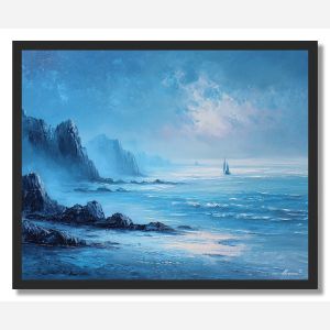 BLUE CALM - FRAMED
