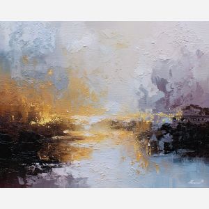 together, common, shared, joined, single, bond, circle, linked, whole, union, palette knife, oil painting, impasto, texture, layered paint, expressive surface, color depth, atmospheric, visual mood, art