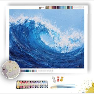 WAVE DEEP BLUE - Paint by Numbers Full Kit