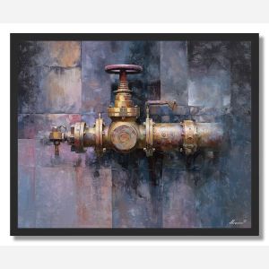 BRASS VALVE - FRAMED