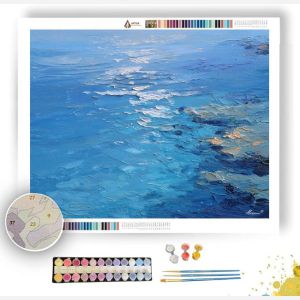 BLUE QUIET SEA - Paint by Numbers Full Kit