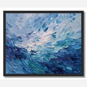 DRIFT BLUE TIDE - FRAMED