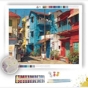 INDIAN STREET COLORS - Paint by Numbers Full Kit